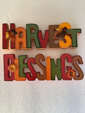 Michaels Multicolor "Harvest Blessings" Fall Wall Decor